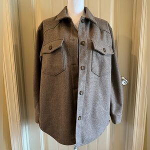 NEW! Women’s Fleece Oversized Shacket In Cocoa Brown!